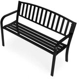 Multi Garden Metalna bastenska klupa 12050 cm sa naslonom, crna - | Eponuda.com