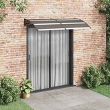 Maison Chic Nadstrešek - Senčniki za vrata črn 200x100 cm PC, (22039606) | Shoptok.si