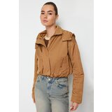 Trendyol Beige Oversize Crop Coat Cene