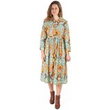 Isla Bonita By Sigris Dolge obleke Dolga Midi Obleka Zelena | Shoptok.si