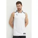 Puma Kratka majica za vadbo Hoops Team Game bela barva, 676628
