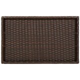  Sklopivi stol s pladnjem smeđi 65 x 40 x 75 cm od poliratana | Eponuda.com