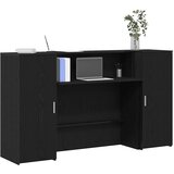 Furnova Sprejemna miza črni hrast 180x50x103,5 cm inženirski les, (22044313) | Shoptok.si