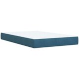 vidaXL Krevet s oprugama i madracem tamnoplavi 120 x 190 cm baršun | shoptok.hr