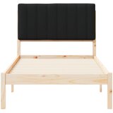  Krevetni okvir s tapiciranim uzglavljem Crna 90 x 190 cm | shoptok.hr