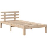  Okvir kreveta s uzglavljem 90 x 200 cm od masivne borovine | shoptok.hr