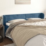 vidaXL Vzglavje z ušesi temno moder 203x23x78/88 cm žamet Cene