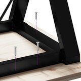  Blagovaonski stol Y-oblika 140x80x75 cm od borovine i čelik | Eponuda.com
