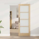  Klizna vrata ORKDAL 73,5 x 198,5 cm Masivna borovina i staklo | shoptok.hr