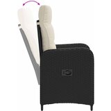  Set lounge namještaja za vrt 2 kom. Crna i krem-bijela | shoptok.hr