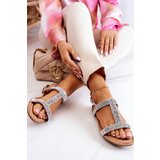 Kesi Women's sandals with rhinestones silver Julies | Shoptok.si