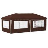  Rastezljivi šator za zabave 575 x 289 x 245 cm Smeđa | shoptok.hr