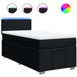 Maison Chic Box spring postelja - Vzmetna postelja z vzmetnico črna 100x200 cm blago SL18105, (21883679) | Shoptok.si