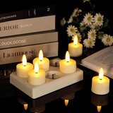 CIBNEW 6x Polnilne LED sveče z daljincem in polnilno postajo | Shoptok.si