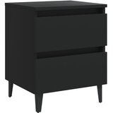 Noćni ormarići 2 kom crni 40 x 35 x 50 cm od konstruiranog drva | shoptok.hr