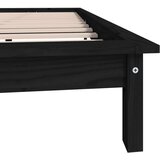  Za krevet crni 200 x 200 cm od masivne borovine | shoptok.hr