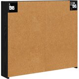  Kupaonski ormar s ogledalom Crni hrast 80 x 14.5 x 70 cm | shoptok.hr