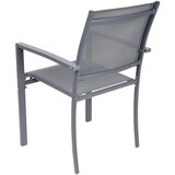  Saska Garden set od 2 vrtne stolice Textilene 57 × 57 × 88 cm – sive | shoptok.hr