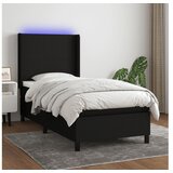  Box spring s madracem LED crni 80 x 200 cm od tkanine | shoptok.hr