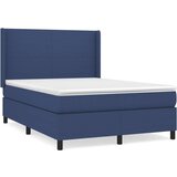  Box spring postelja z vzmetnico modra 140x200 cm blago, (20896578) | Shoptok.si