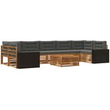  Set vanjskih sofa 8 kom. Prirodna i antracit | shoptok.hr