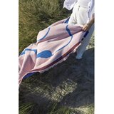 Mette Ditmer Denmark Plava/prljavo roza deka od recikliranog pamuka za kauč 130x175 cm Studio – | shoptok.hr