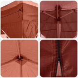  Rastezljivi šator za svadbe - šator za zabave Terakota 575 x 288 x 245 cm | shoptok.hr