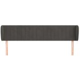  Uzglavlje s ušima tamnosivo 163x23x78/88 cm baršunasto | shoptok.hr