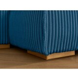 Bobochic Paris Plava sklopiva/s prostorom za odlaganje sofa od samta 244 cm Chelsea – | shoptok.hr