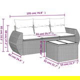 vidaXL 4-dijelni set vrtnih sofa od poliratana s jastucima sivi | shoptok.hr