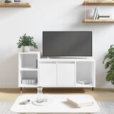 TV ormarić bijeli 100 x 35 x 55 cm od konstruiranog drva | Eponuda.com