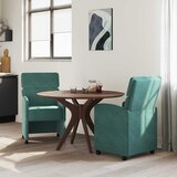  Blagovačke stolice s kotačima 2 pcs Tamnozelena 58 x 65 x 98 cm | shoptok.hr