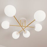  Luster na štapu MAGNUM 6xE14/10W/230V bela/zlatna | Eponuda.com