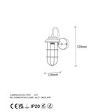 Opviq lights Zidna lampa E27 Socket, Crno-Zlatna | ePonuda.com