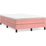 Box spring krevet s madracem ružičasti 120 x 200 cm baršunasti | shoptok.hr