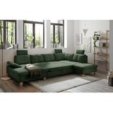 MID.YOU SEDEŽNA GARNITURA, rebrasti žamet temno zelena | Shoptok.si