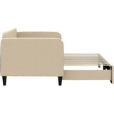  Dnevni krevet na razvlačenje krem 80 x 200 cm od tkanine | shoptok.hr