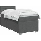  Boxspring krevet s madracem Tamnosiva 80 x 200 cm Tkanina | shoptok.hr