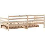 vidaXL Dnevni krevet s ladicama bez madraca 90x200 cm masivno drvo | shoptok.hr