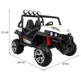 Buggy na akumulator Grand 4x4 LIFT STRONG - dvosjed - bijeli | shoptok.hr