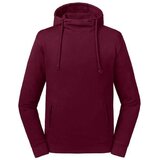RUSSELL Burgundy Unisex Sweatshirt Pure Organic High Collar Hooded Sweat Cijene