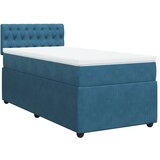 vidaXL Box spring krevet s madracem plavi 90x190 cm baršunasti | shoptok.hr