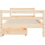 vidaXL Otroški posteljni okvir s predali 90x200 cm trdna bor | Shoptok.si