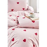Mila Home Ružičasta posteljina za krevet za jednu osobu/za produženi krevet s uključenom plahtom/3-dijelna 160x220 cm Red Heart – | shoptok.hr