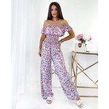 Resti Purple two-piece women's floral set | Shoptok.si