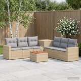  Set sofe 8 kom. Bež i svijetlo siva Poli Rattan i čelik | shoptok.hr