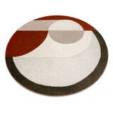 RugsX DUNE 8088 preproga krog kremna / terakota – geometrijska, struktura cercle 120 cm, (5000231788) | Shoptok.si