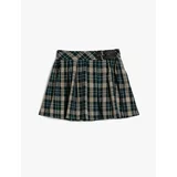 Koton School Skirt Pleated Belt Detailed