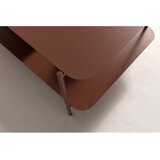 MOME Kovinska klubska mizica v barvi terakote 58x90 cm Beatrix – | Shoptok.si