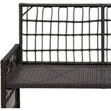 Vanjska klupa Jednobojno Crna i tamno siva 116 x 55 x 82 cm | shoptok.hr